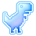 Chrome Dino Sticker